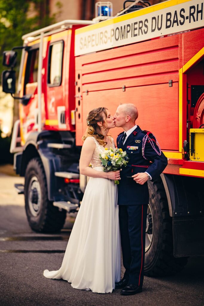 photographe mariage alsace pompier